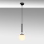 Opviq King - 11450 Lámpara de araña en blanco y negro con altura ajustable